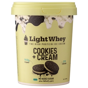 Light Whey Cookies & Cream Ice Cream 450Ml