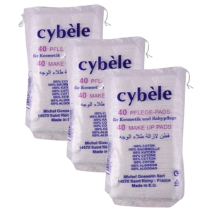 Cybele Cotton Square Pads 40Pc