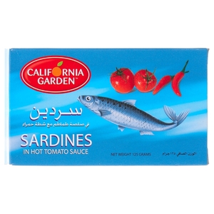 California Garden Sardines In Hot Tomato Sauce 125G