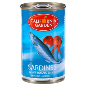California Garden Sardines In Hot Tomato Sauce 155G