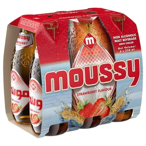 Moussy Strawberry Malt Drink 330Ml X 6