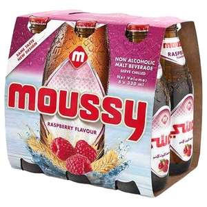 Moussy Non Alcoholic Raspberry Flavour 330Ml X 6