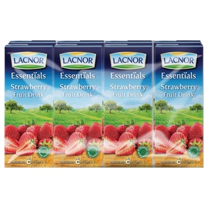 Lacnor Juice Strawberry 180Ml X8