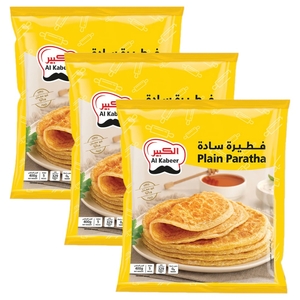 Al Kabeer Frozen Malabar Paratha Plain 400G X3