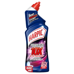 Harpic Lavender Toilet Cleaner Liquid Blue 500Ml