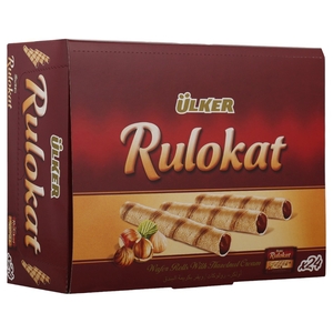 Ulker Rulokat Wafer Rolls Hazelnut 24G X 24