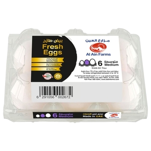 Al Ain Farms White Eggs 6 Pieces
