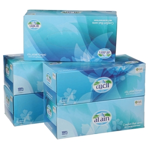 Al Ain Co-Op Facial Tissue 200 Sheets X 5