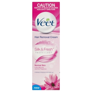Veet Hair Removal Cream Silk Extracts 100Ml