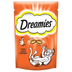 Dreamies Cat Food Tasty Chicken Pouch 60G