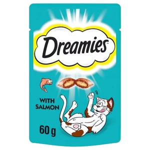 Dreamies Cat Food With Scrumptious Salmon Pouch 60G