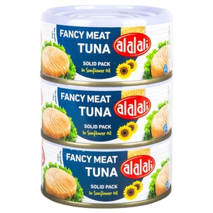 Al Alali Fancy Meat Tuna In Sunflower 170G X3