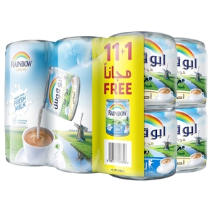 Rainbow Evaporated Fresh Milk 170G X12