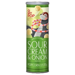 Omypop Popcorn Sour Cream And Onion 70G