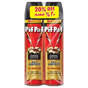 Pif Paf Cockroach & Ant Killer Power Plus 400Ml X2