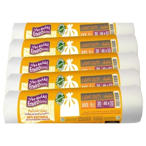 Enviro Care Bio White Garbage Bag 46Cm X 52Cm X5