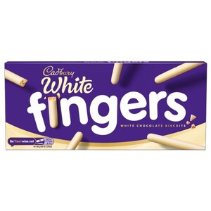 Cadbury Fingers White Chocolate Biscuits 114G