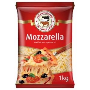 The Three Cows Mozzarella Shredded Cheese 1Kg