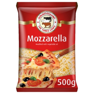 The Three Cows Mozzarella Shredded Cheese 500G
