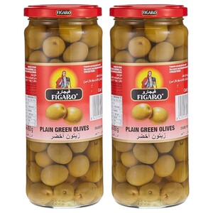 Figaro Green Olives Plain 270G X2