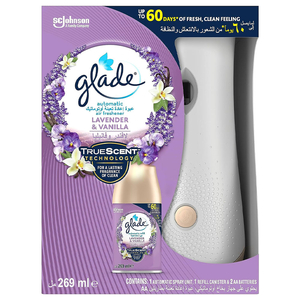 Glade Air Freshener Spray Holder With Lavender & Vanilla 269Ml