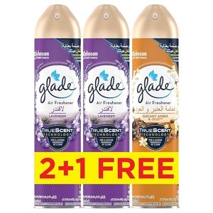 Glade Air Freshner Lavender & Amber Oud 300Ml X 2+1Free