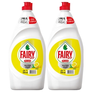 Fairy Plus Lemon Dish Wash Liquid 600Ml