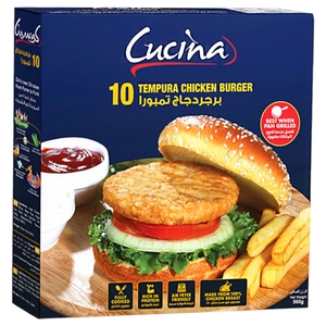 Cucina Chicken Tempura Burger 560G