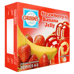 Green's Jelly Strawberry Banana 80G