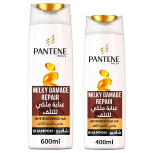 Pantene Shampoo Milky Damage Repair 600Ml + 400Ml