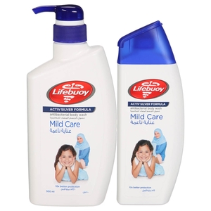 Lifebuoy Body Wash Mild Care 500Ml + 280Ml