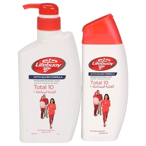 Lifebuoy Body Wash Total 10 500Ml + 280Ml
