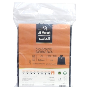 Al Masah Garbage Bag 120X140cm 60 Pieces