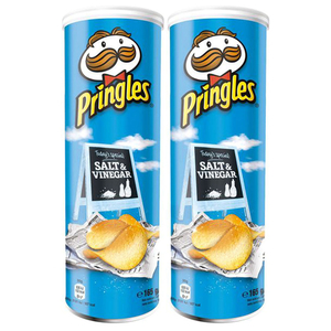 Pringles Potato Chips Salt & Vinegar 165G X 2