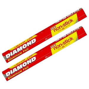 Diamond Aluminium Foil Nonstick 30 Sqft X 2