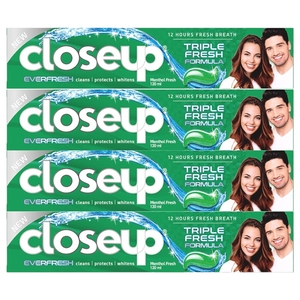 Close Up Toothpaste Triple Fresh 75Ml X4
