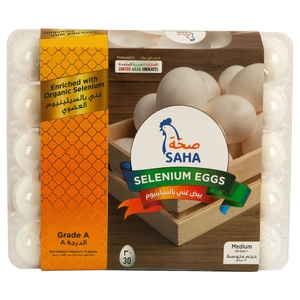 Saha Selenium White Eggs 30Pcs