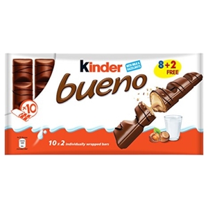 Kinder Bueno Chocolate Bar 43G X10