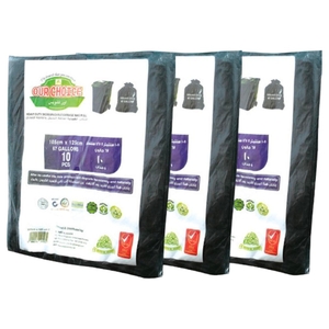 Our Choice Heavy Duty Garbage Bag 105Cm X 125Cm 67 Gallons 10Pcs X 3
