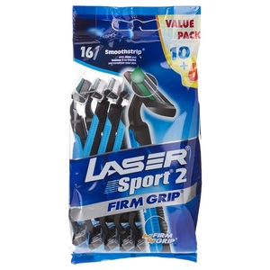 Laser Disposable Razor Sport Firm Grip X16