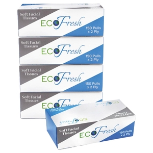 Eco Fresh Facial Tissue 2Ply 150Pcs X 5