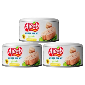 Ajeeb White Meat Tuna In Sunflower Oil 170G X 3