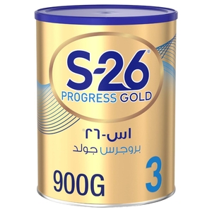 Wyeth S-26 Progress Gold Stage 3 Premium Milk Powder 900G
