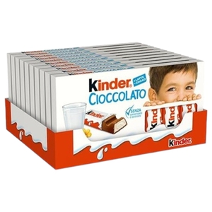 Kinder Chocolate Bars 8 Pieces 100G X10