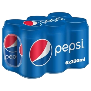 Pepsi Carbonated Drink Can 330Ml X6