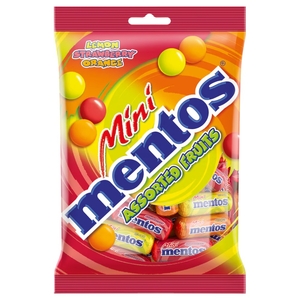 Mentos Mini Assorted Fruit Candies 250G