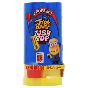 Bazooka Triple Power Push Pop 34G