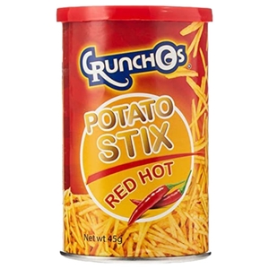 Crunchos Potato Stix Red Hot 45G