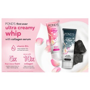 Pond's Serum Whip Foam Pure Bright 100G