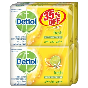Dettol Soap Fresh 165G X4